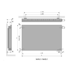 Niva pozioma nh1l1 - rysunek techniczny