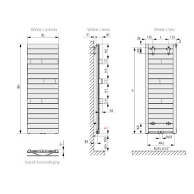 Tabeo - rysunek techniczny
